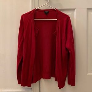 Vintage Red Talbots Petites Cardigan Sweater